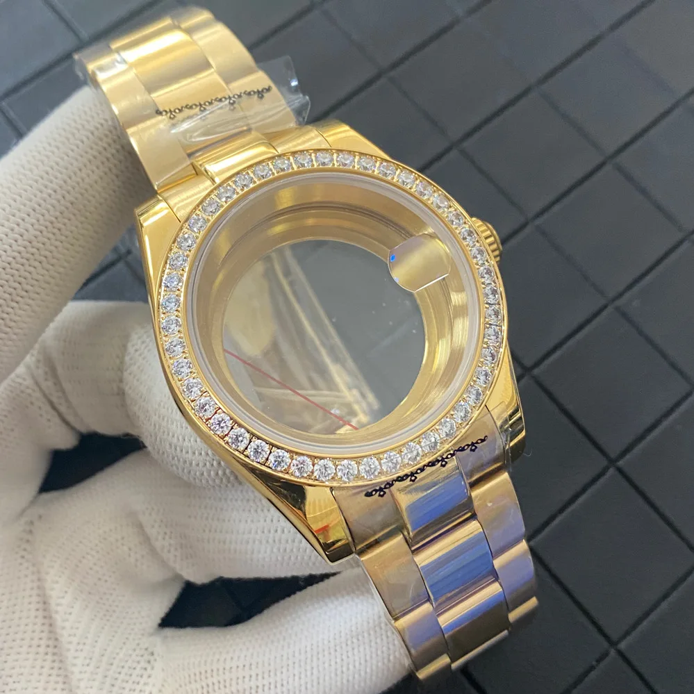 

Watch Accessories for Rolex Stone Inlaid Precision Steel Case Stainless Steel Sapphire Glass Japanese Machinery NH35 36 Movement