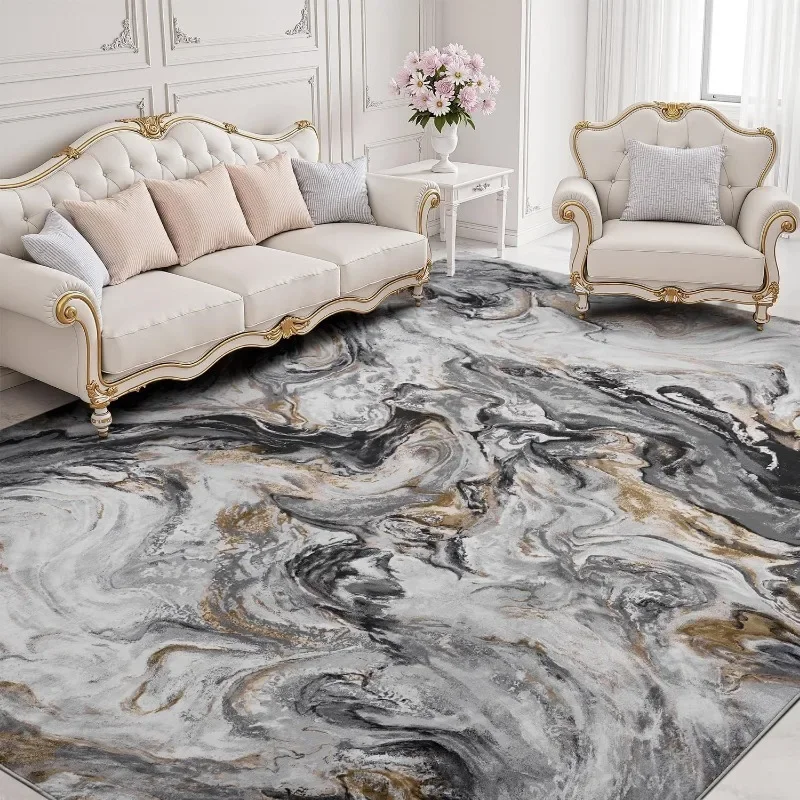 Large Size Rugs for Living Room,Modern Abstract Bedroom Carpet,Anti-slip Machine Washable Rug,Home Decor Sofa Coffee Table Mat 4
