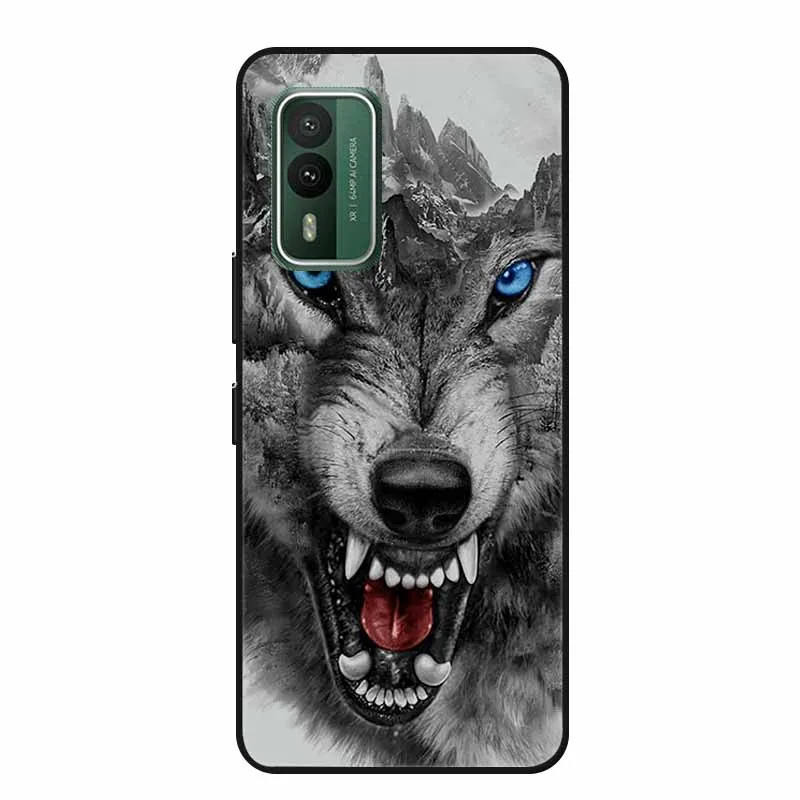 Popular Black Silicone Soft Back Cover Case - Stylish Picture Design