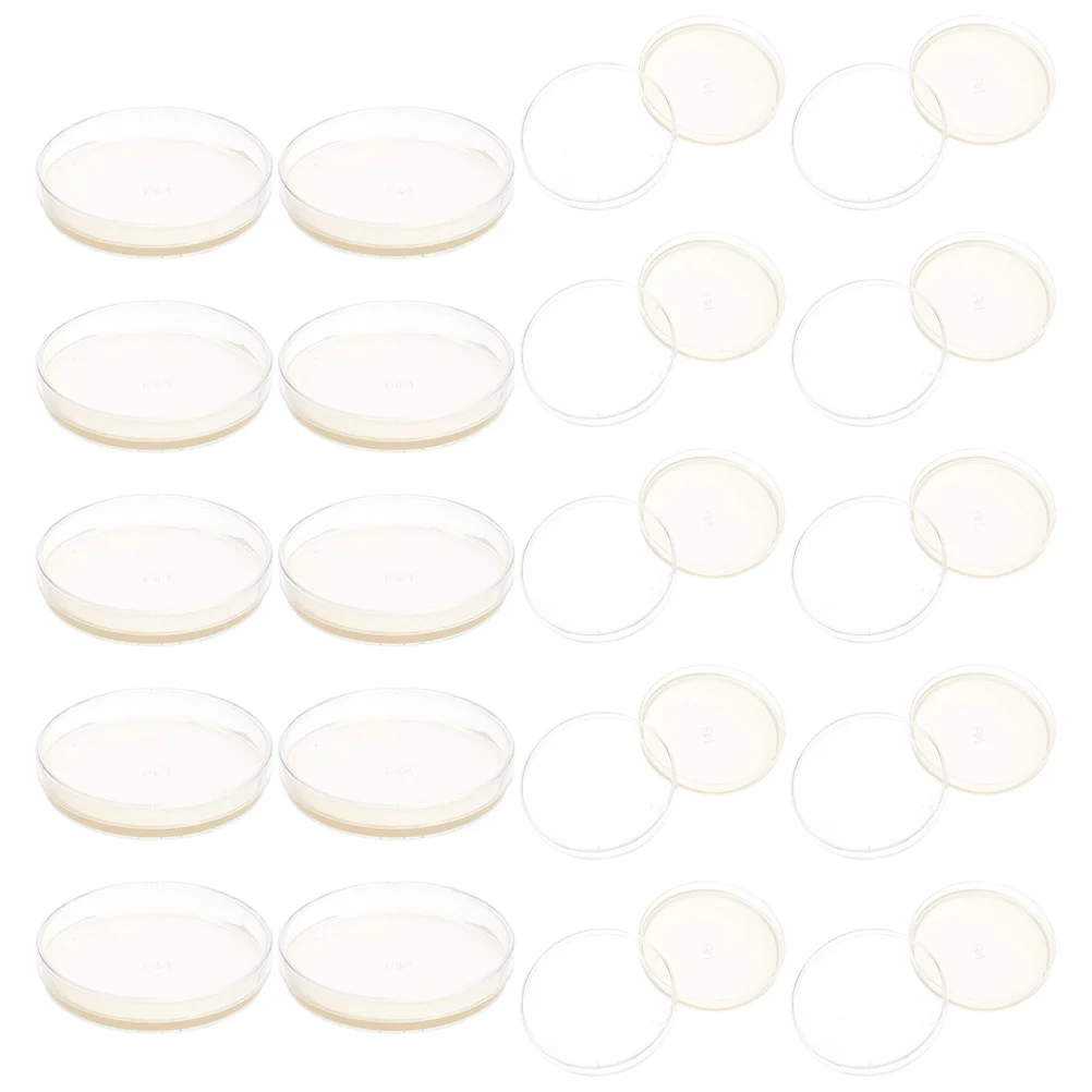 

Petri Dishes with Agar Prepoured Agar Plates Science Experiment Supplies for Laboratory Cultivation Science Experiment