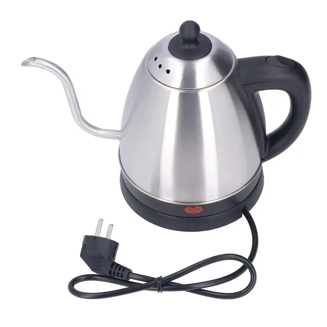1.2L Electric Gooseneck Coffee Kettle – Stainless Steel, Heat Resistant, Non-Slip Design, EU Plug 220V 5