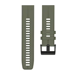 Premium Quick Fit Silicone Strap for Garmin Smartwatches - Various Sizes Available (Military green)