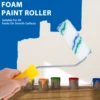 61Pcs Mini Paint Roller Covers Kit Reusable Small Paint Rollers Polyester Paint Roller Brush for Wall Desk Cabinets Painting 5