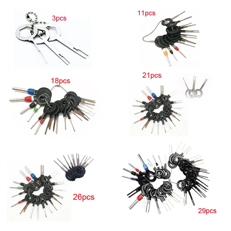 Car Terminal Removal Tool Wire Plug Connector Extractor Kit For Car Plug Repair 3/18/36/41pcs car terminal tools