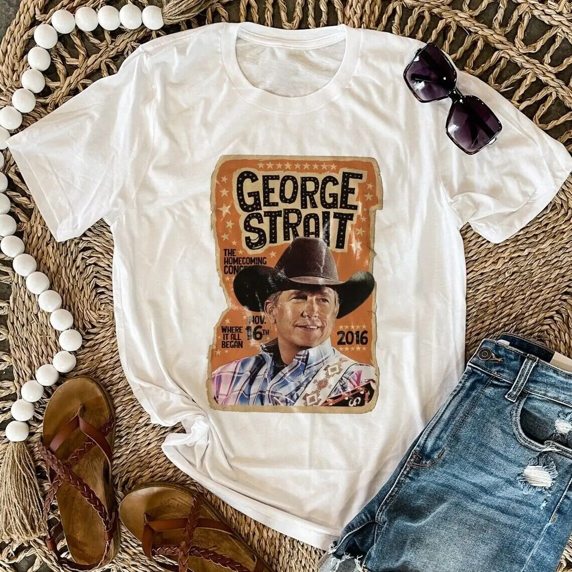 George Strait Damy Retro Vintage T-Shirt Country Music Gift For Fans