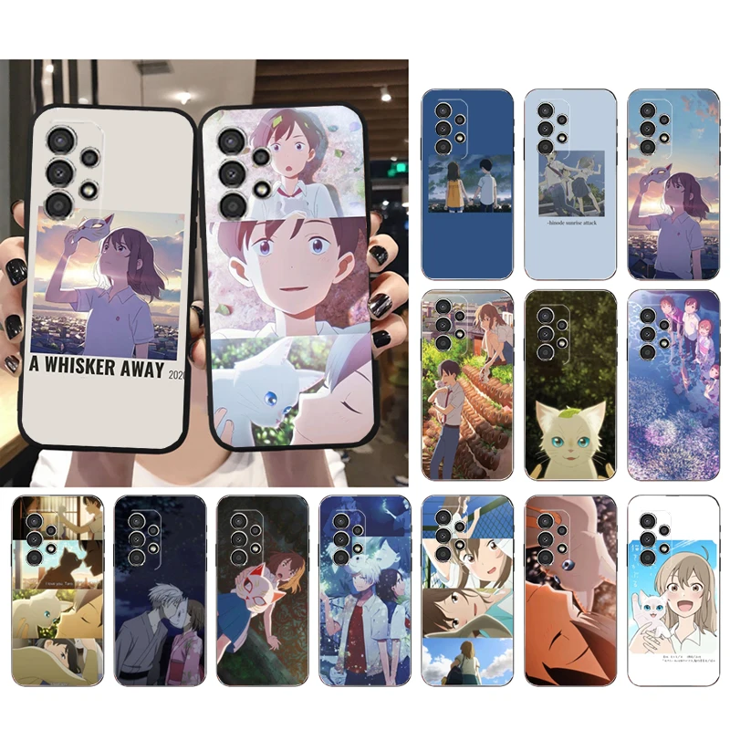 

A Whisker Away Anime Cat Phone Case for Samsung Galaxy A73 A13 A22 A32 A71 A33 A52 A53 A72 A73 A51 A31 A23 A34 A54 A52 A53S