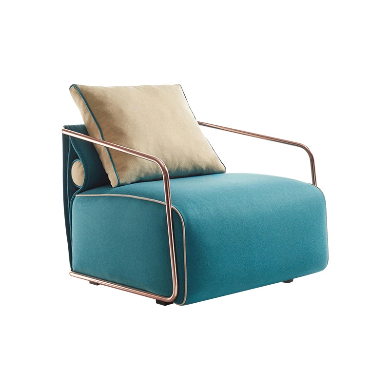 

Creative single fabric armchair hotel fashion simple small apartment living room lounge seat