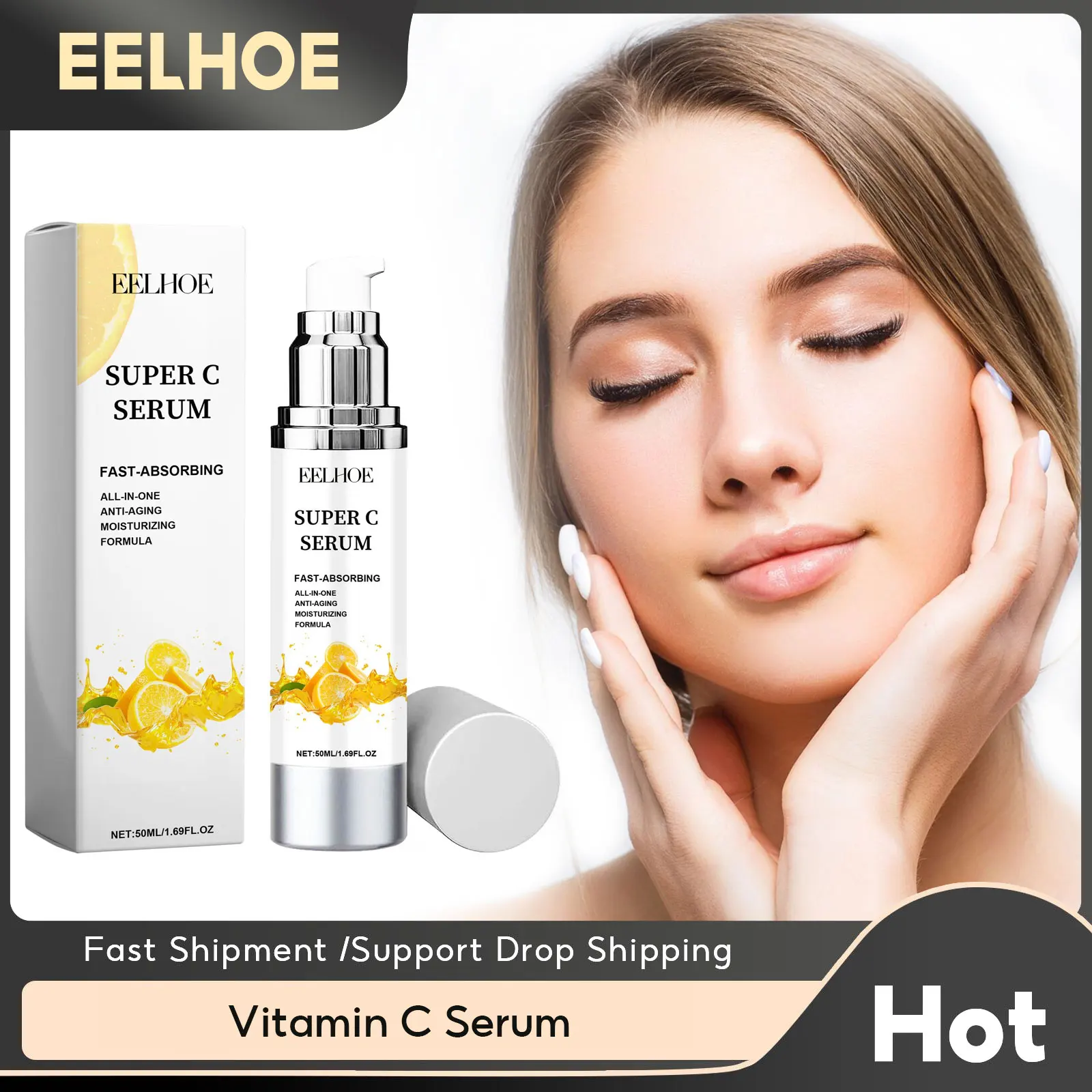 

Vitamin C Serum for Face Nicotinamide Facial Serum Dark Spot Remover Moisturizing Smooth Skin Repair Essence Skin Care Products
