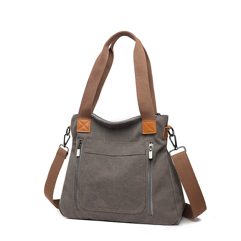 Bolsa tote de lona, vista interna com compartimentos