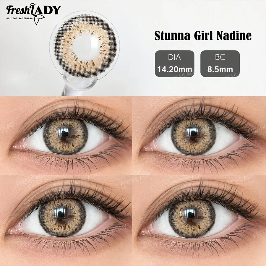 Natural Brown Soft Colored Contact Lenses - 1 Pair