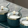 Seasoning Storage Box Condiment Bottles Pepper Sugar Container Bowl Salt Shaker Jars Sesame Bottle with Lid Kitchen Accessories 3