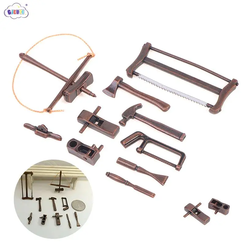 1Set112DollhouseMiniRepairToolsSimulationToolModelToysFor