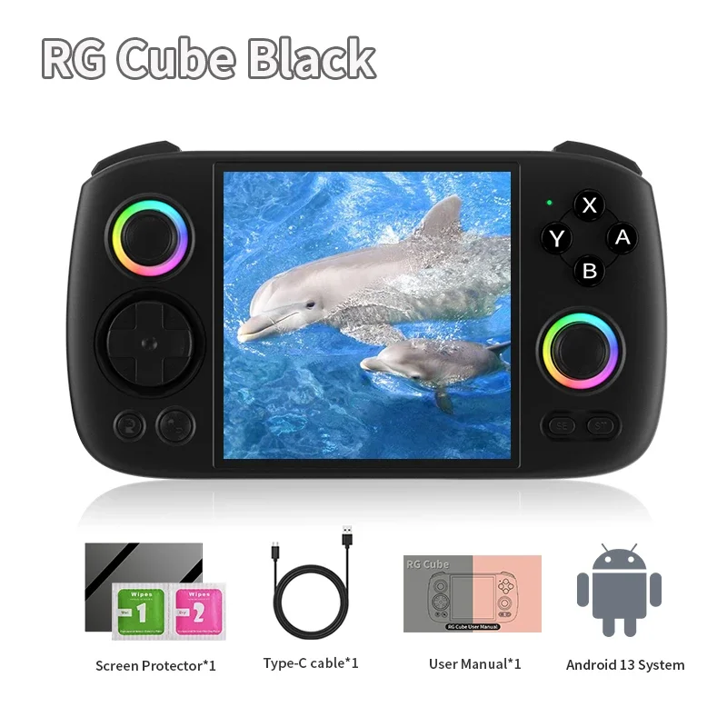 即日発送★ゲームデータなし・保護ケース付！新品・動作確認のみ★RG Cube ANBERNIC 保護カバー RG Cube用 – anbernic