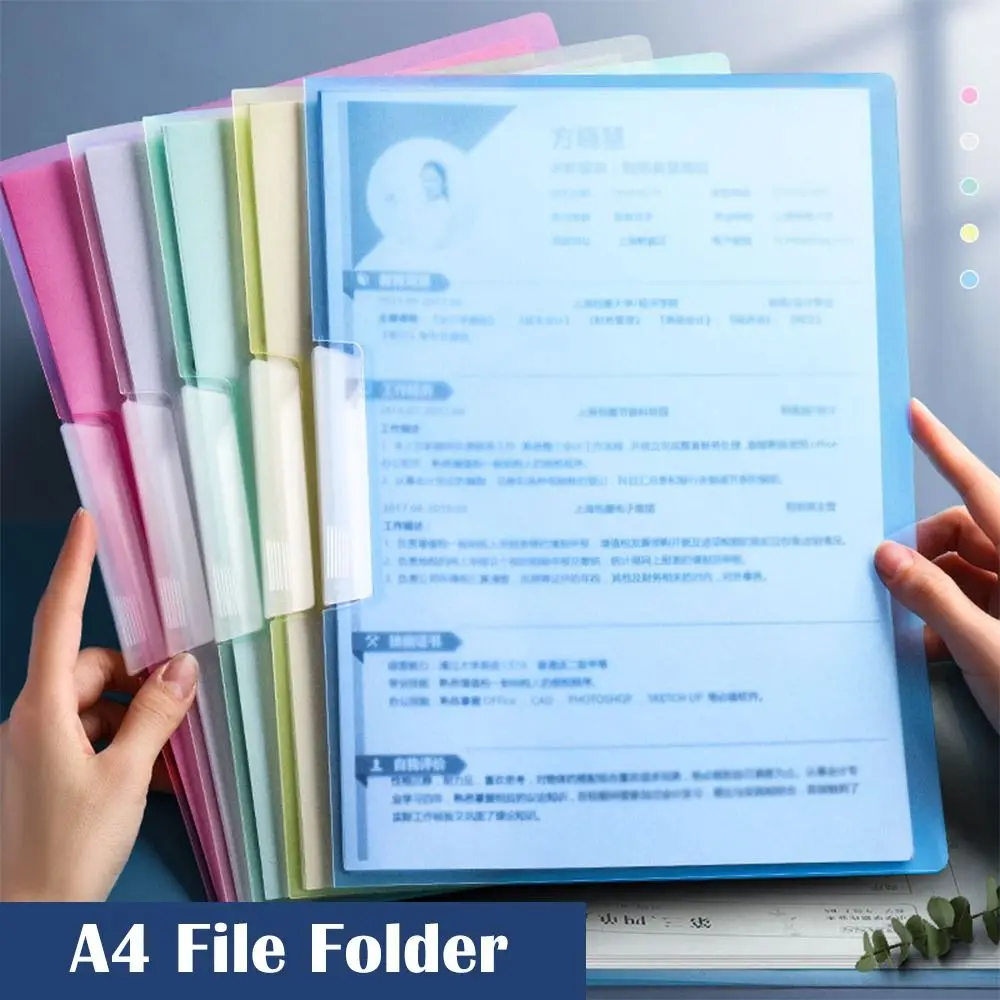 

Holder Test Paper Stationary Documents Clip A4 Clipboard File Folder Paper Organizer Loose Leaf File Binder Paper Memo Clip