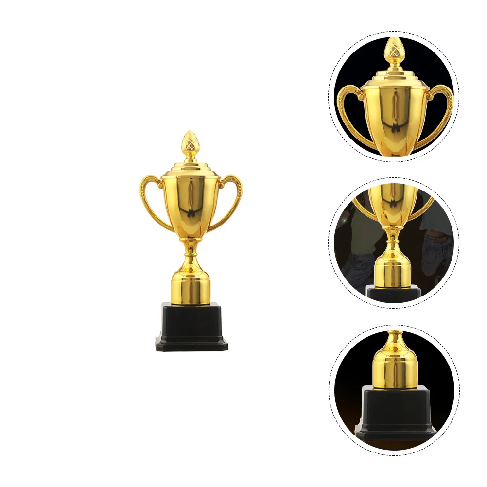 

Plastic Reward Trophy Plastic Kids Prize Cup School Rewarding Supply Mini Trophy Home Decor Ornament Activity Award
