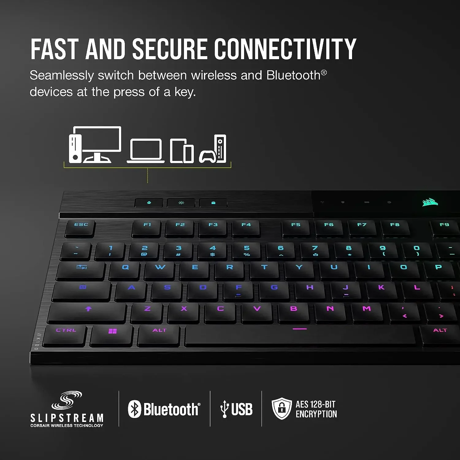 CORSAIR K100 AIR ジャンク Corsair K100 AIR Wireless RGB Mechanical Gaming Keyboard