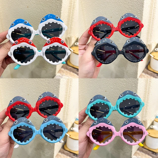 Cute Cartoon Shark Shape Children Sunglasses UV Protection Shades