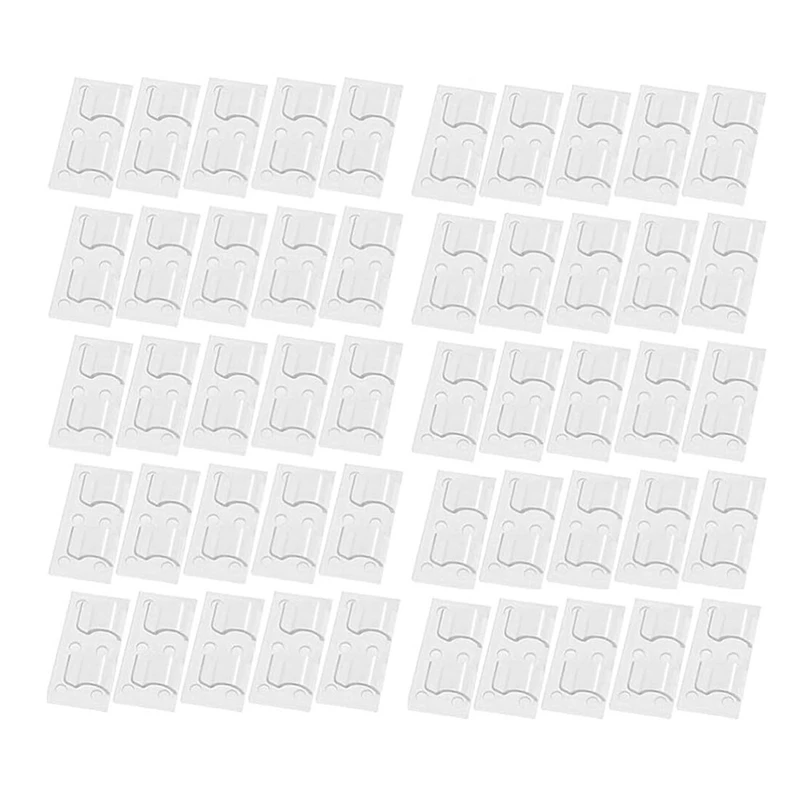 

50 шт., самоклеящиеся фиксаторы для проводов