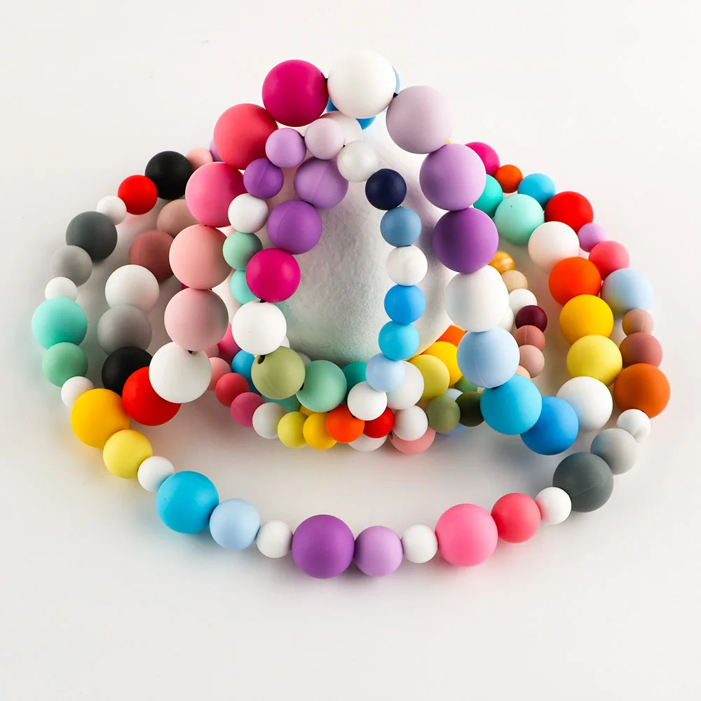 Silicone Round Beads Jewelry Set 3