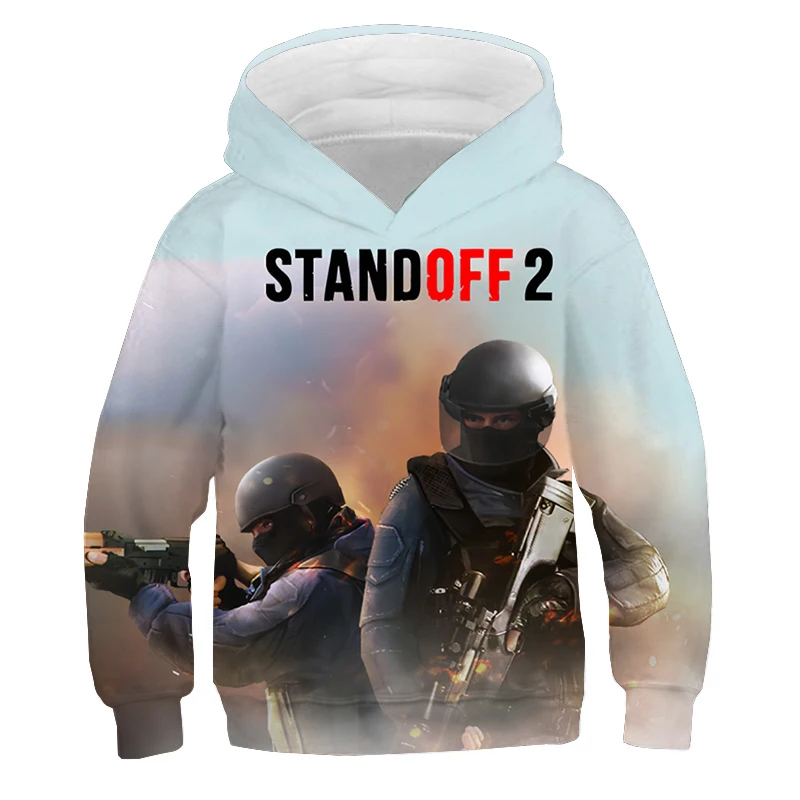 

Children Standoff 2 3D Hoodie Cartoon Pullovers Boys Girls Harajuku Streetwear Spring Clothes Long Sleeve Sweatshirts Outwears