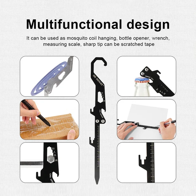 Foldable Stainless Steel Tent Pegs 5