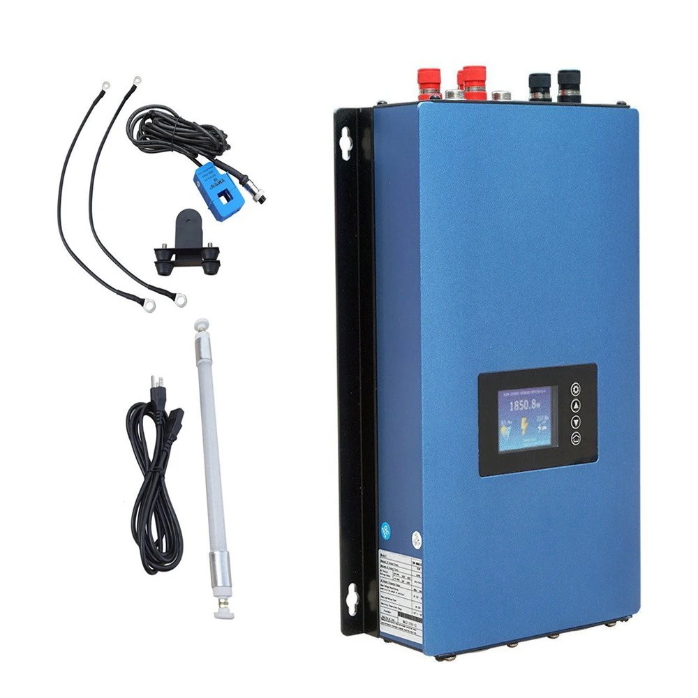 Grid Tie Inverter 2000W Mppt Onda Sinusoidale Pura Resistenza Di Carico Di Scarico 45-90V Vento Lcd Per Generatore Eolico Trifase Ac