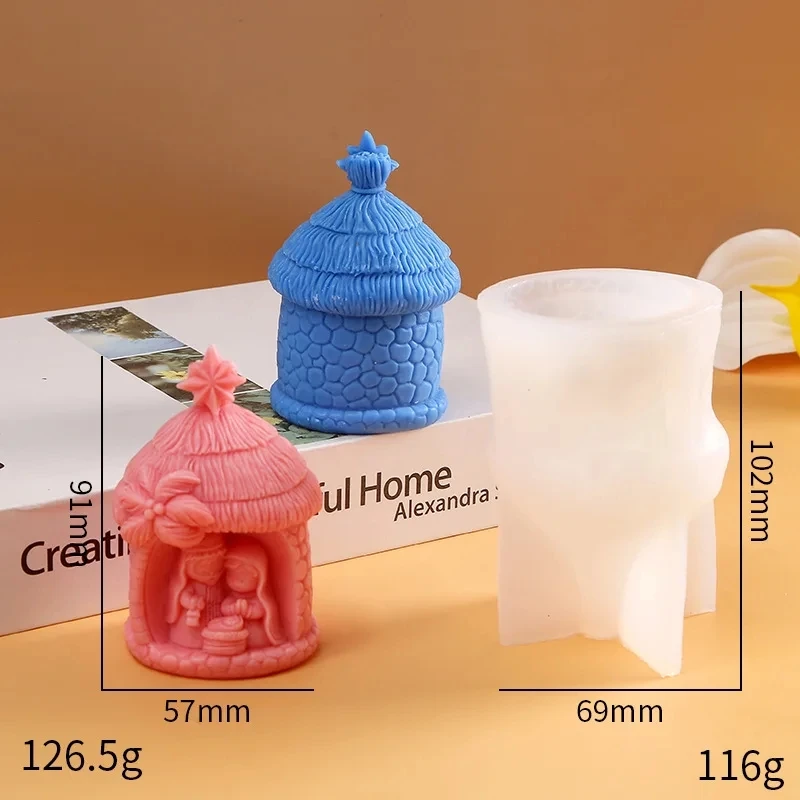 Divine Family Silicone Candle Mold for DIY Aromatherapy and Home Decor Crafting