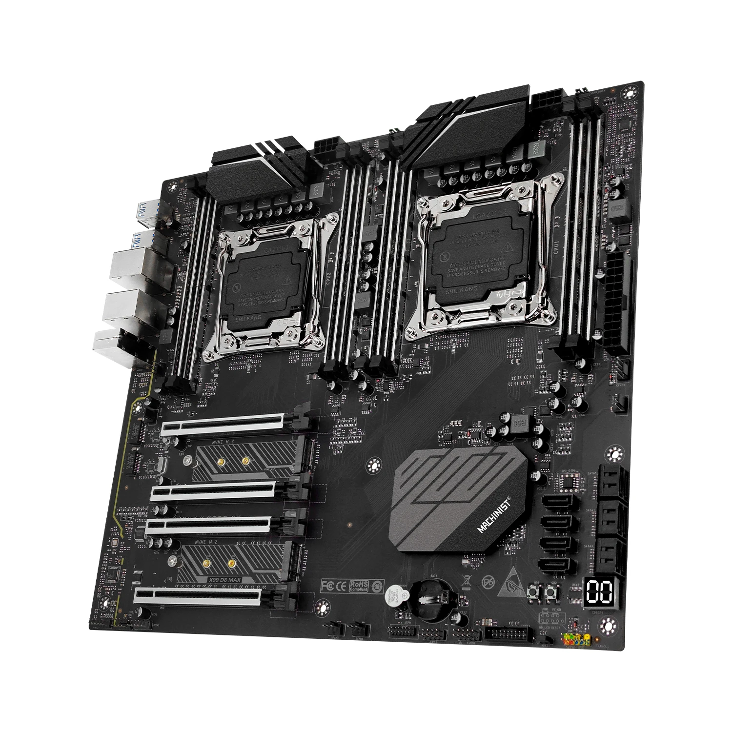 Machinist X99-デュアルCPUマザーボードアセンブリ,lga 2011-3
