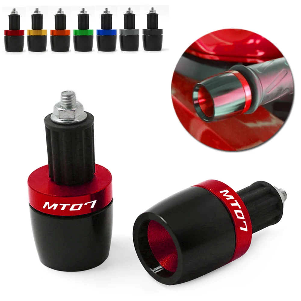 

Universal Motorcycle Handlebar Grips End For Yamaha MT07 MT 07 MT-07 7/8" 22MM Handle Bar Counterweight Cap Plug Slider
