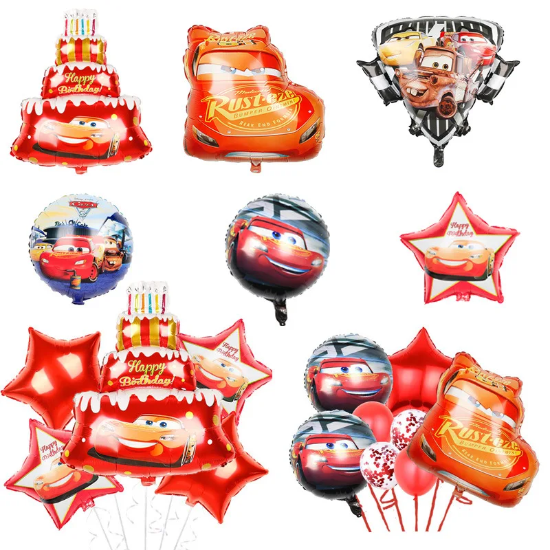 

Car Cake Aluminum Film Balloon Shape Cartoon Racing Story Children's Birthday Party Decoration