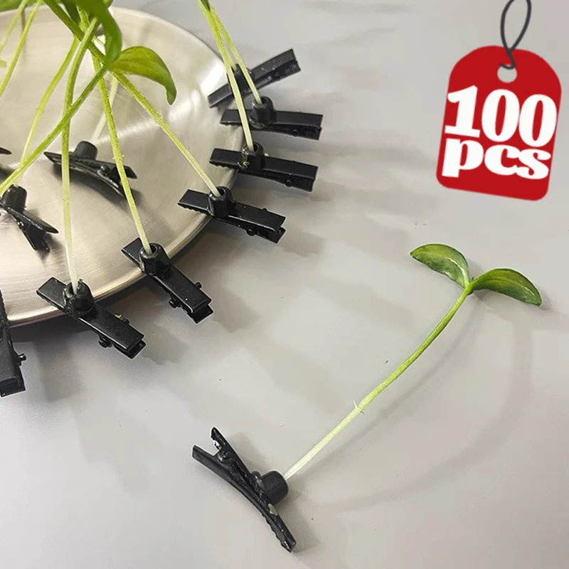5-100pcs Grass Style Hair Clips Cute Sprout Plant Hairpins Novelty Hair Accessories for Women Girls Party Cosplay Funny Headwear