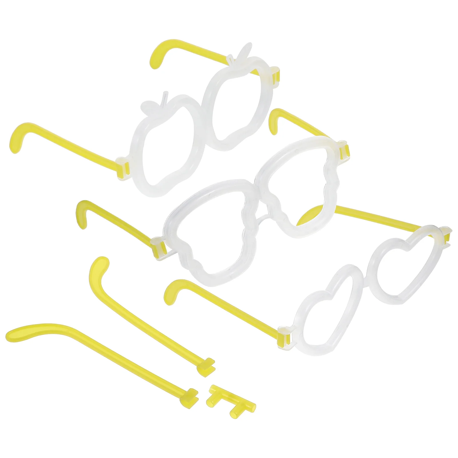 

20 Sets Supplies Glasses Sticks Toy Frame DIY Glowing Accessories Eyes Kit Accessory