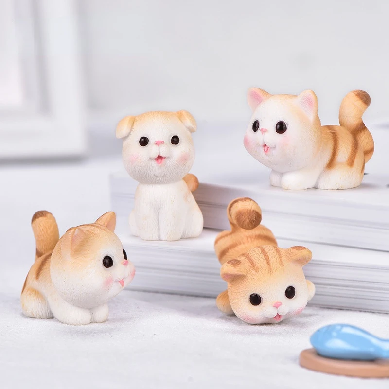 GANAZONO 10 Pcs Modelo De Gato Brinquedos De Figura De Gato Jogo De  Estatuetas De Gato De Miniaturas De Gatos Conjunto De Enfeite De Gatinho  Mini