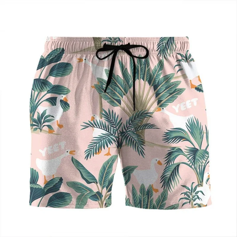 

Palm Tree Tropical Mushroom 3d Print Men Beach Shorts Hawaiian Summer Swim Trunks Sports Gym Short Pants Surfing Board Shorts