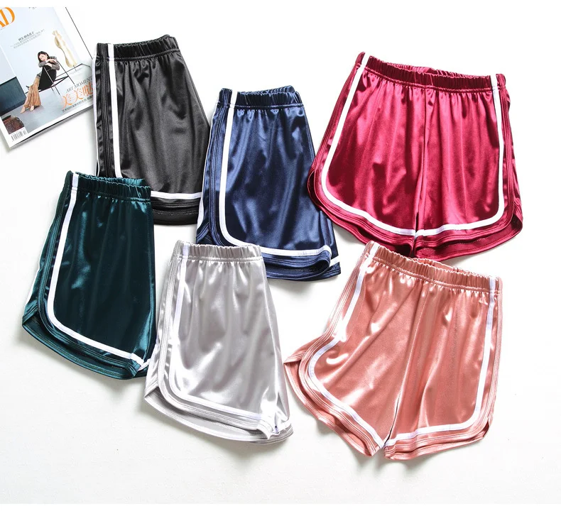 Summer Women Sleep Shorts Pajamas For Women Pajama Pants Y2k Shorts Pantalones Mujer Verano 2022 Pj Pants Satin Bottoms Pyjama_ecoleips.com