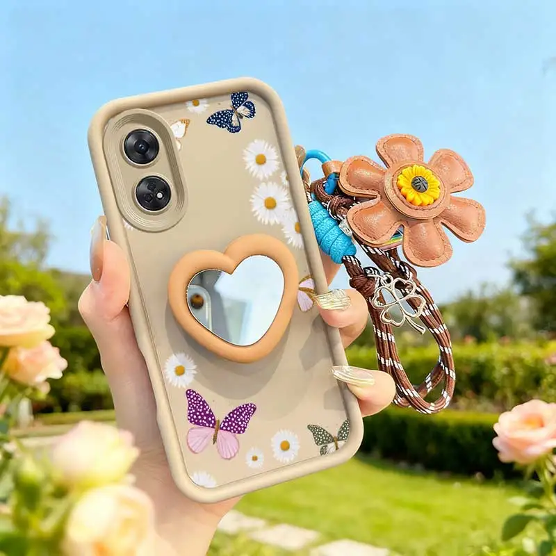 Butterfly-Themed Phone Case Set with Lanyard and Craft Embellishments (3 Pieces)