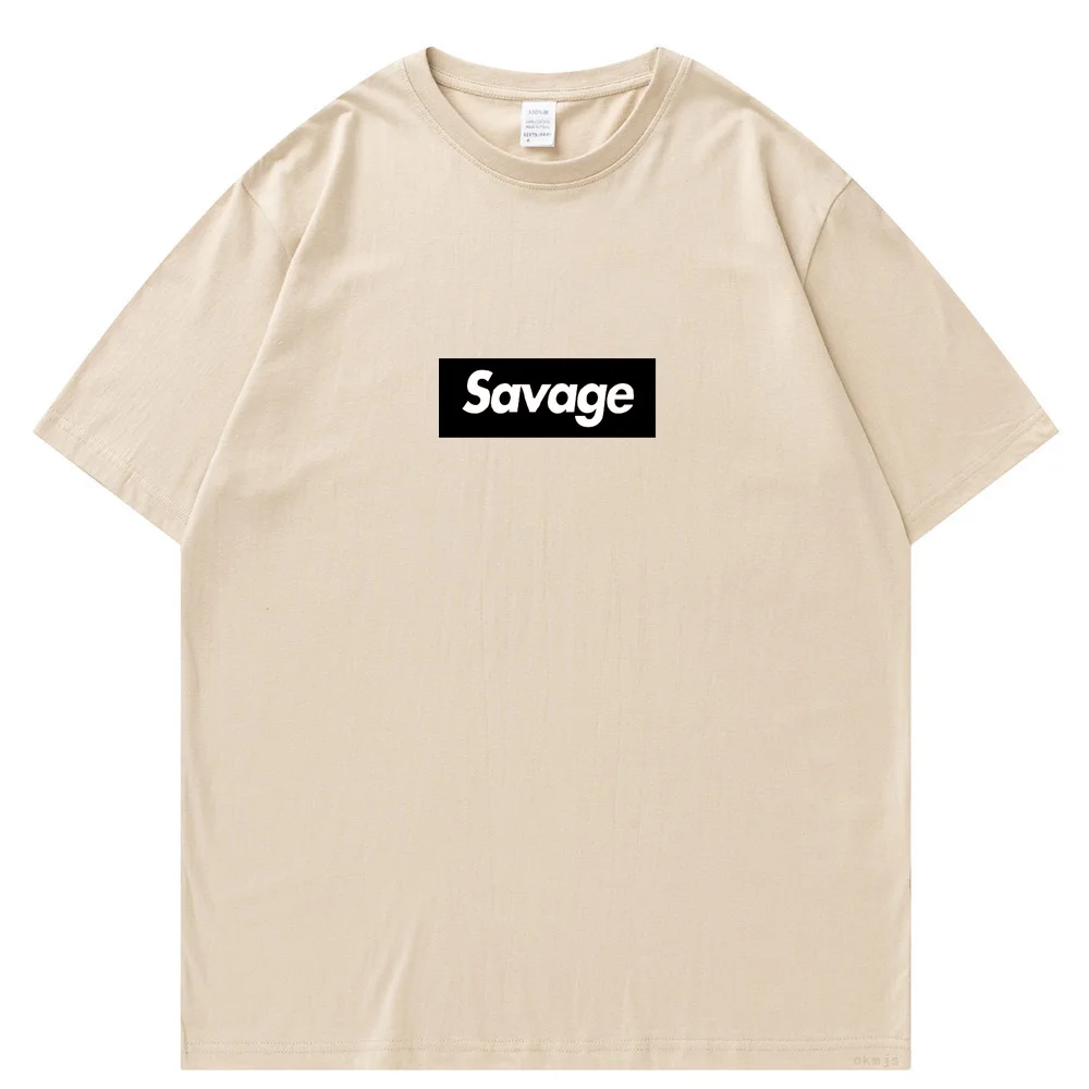 Savage Fuy Mes t shirts New Male Tshirts Hip Hop Sweat T-Shirt Summer Tops Cotto Oversize Me Clothes tshirts for_voghion.com