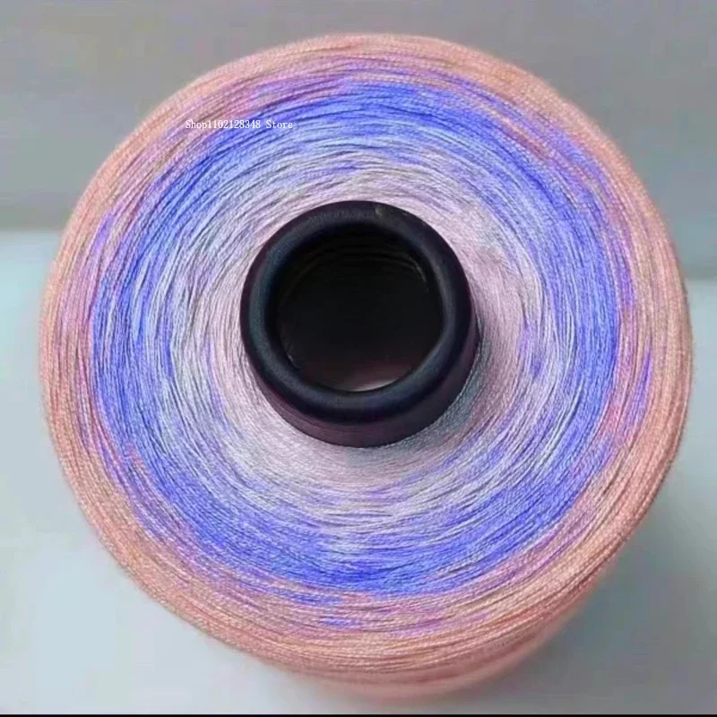 500g Gradient Cake Cotton Thread 4 Strands Mercerized Cotton 100% Cotton Thread Hand-woven DIY Sweater Scarf Glove Material 2