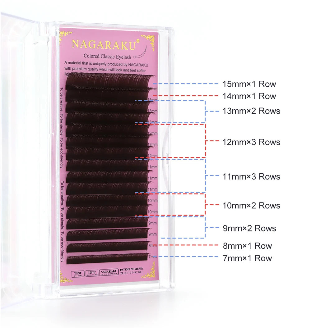 Description Picture 5 of itemNAGARAKU High Quality Light/ Dark Brown Eyelash Mink Lash False Eyelash Faux Individual Eyelashes Cilia Lashes Eyelash Extension