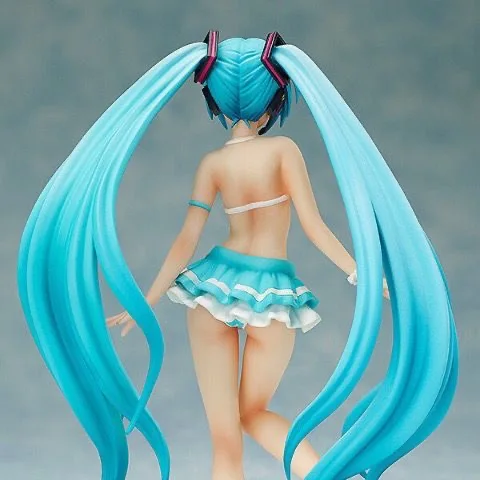 カワイイ-緑のアニメのアクションフィギュア,水着のセット