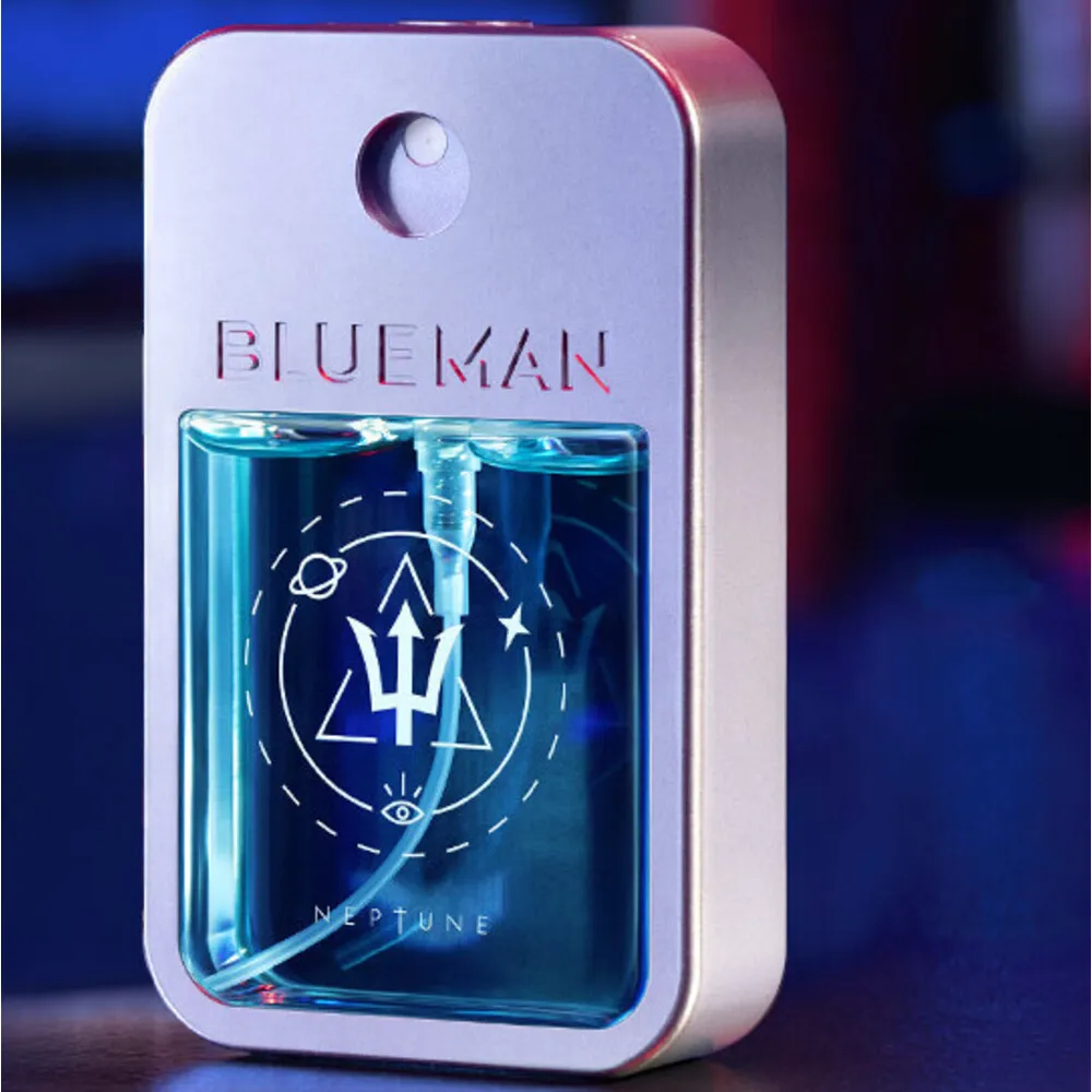 Neues blaues Herrenparfüm, anhaltender Duft, leichter Duft, blauer Duft, Kölnisch Wasser, große Markentasche für Studenten_voghion.com