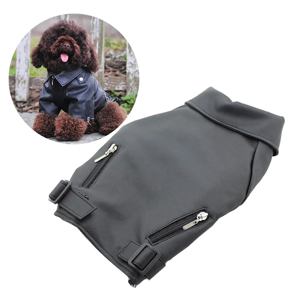

Pet Dog Jackets For Large Dogs For Large Dogs PU Jacket Soft Waterproof Dog Cloth Outdoor Puppy Outerwear Puppy Coat Jacket