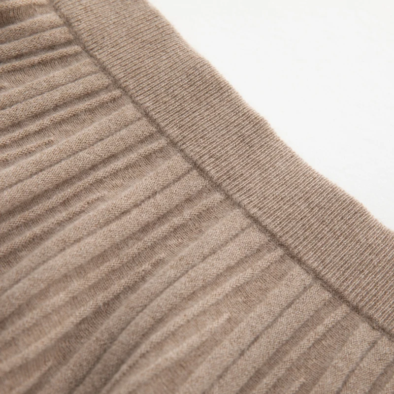 Luxury Cashmere Skirt Texture