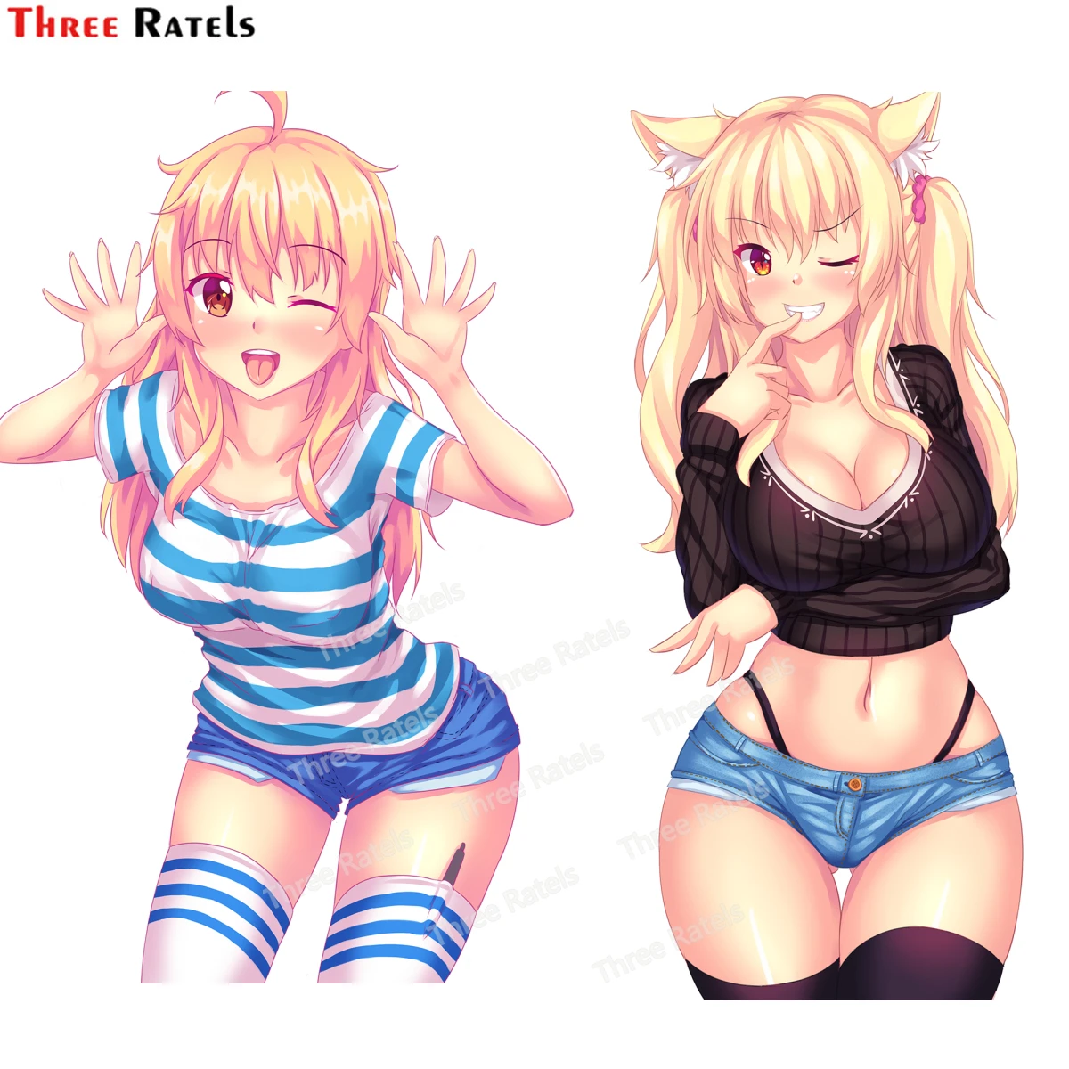 

Three Ratels G122 Tiffy Original Anime Brand Stickers Individual Car Accessories