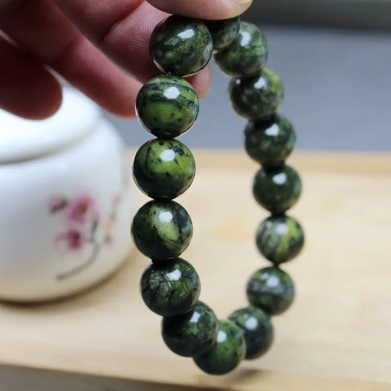 薬王石バングル　medicine king stone Natural Tibetan Jade Medicine King Stone Round Bead Single