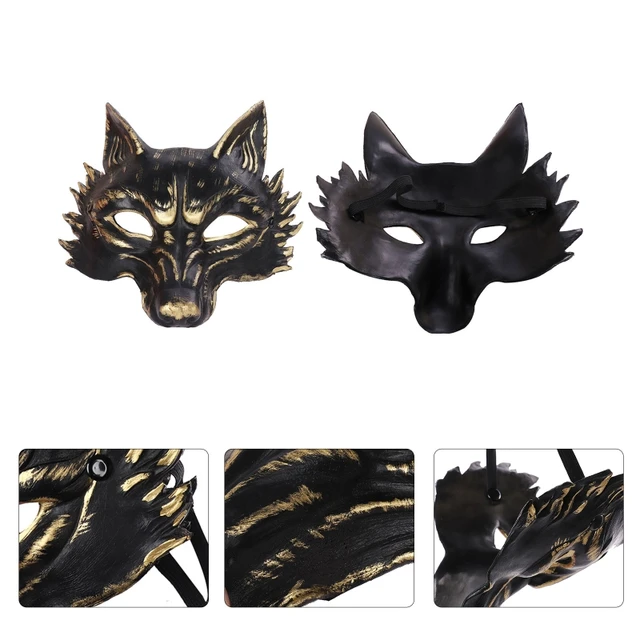 3pcs wolf, felt dress for kids costume party multitool favors tale Therian  mask - AliExpress