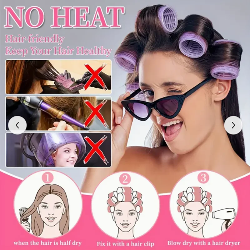 Air Bangs Curling Tube Large Cosmetic Bag Curler Set Bangs Curling Hair Diva hair styling tool hair curling tools