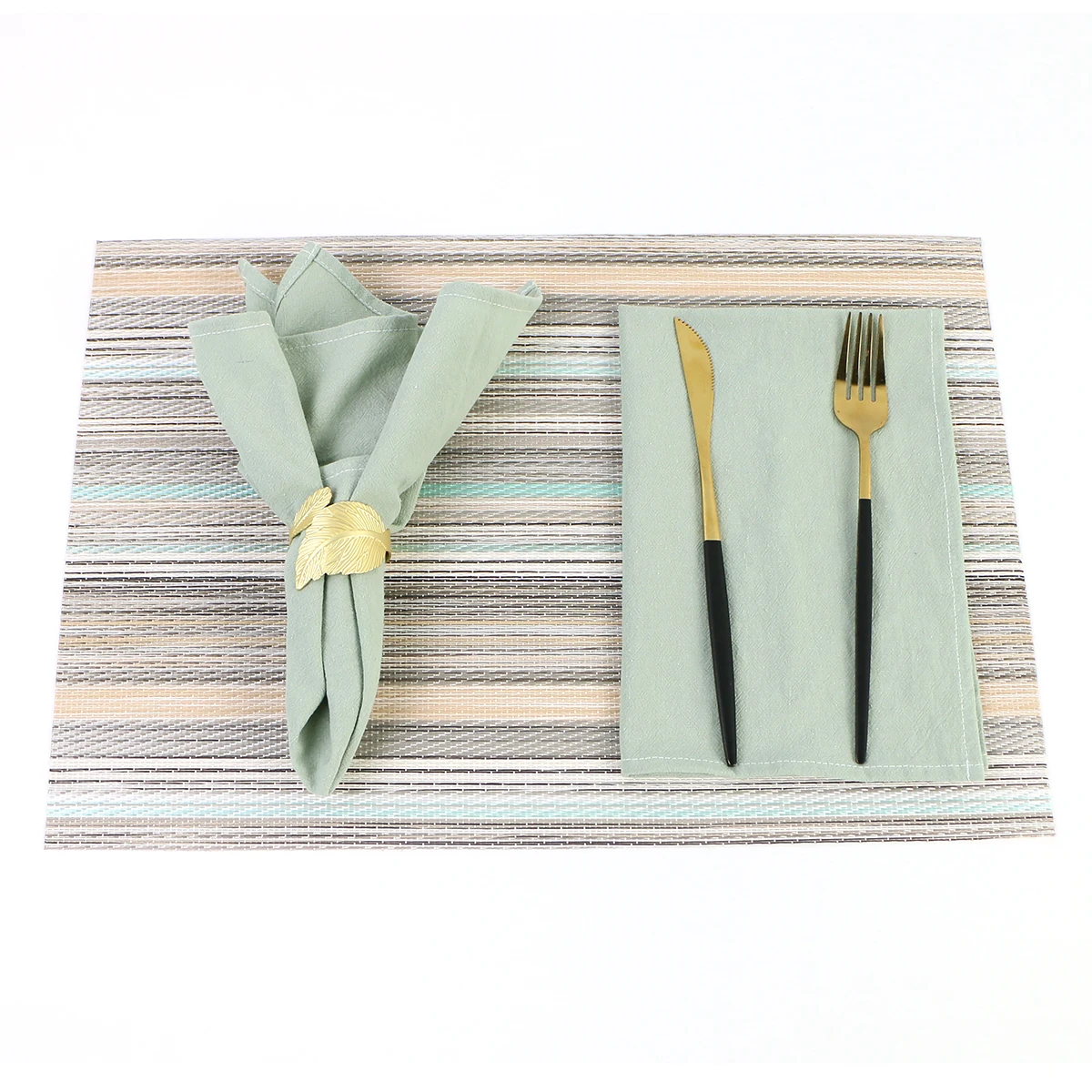 Sage Green Linen Napkins and Placemats for Wedding Cloth 