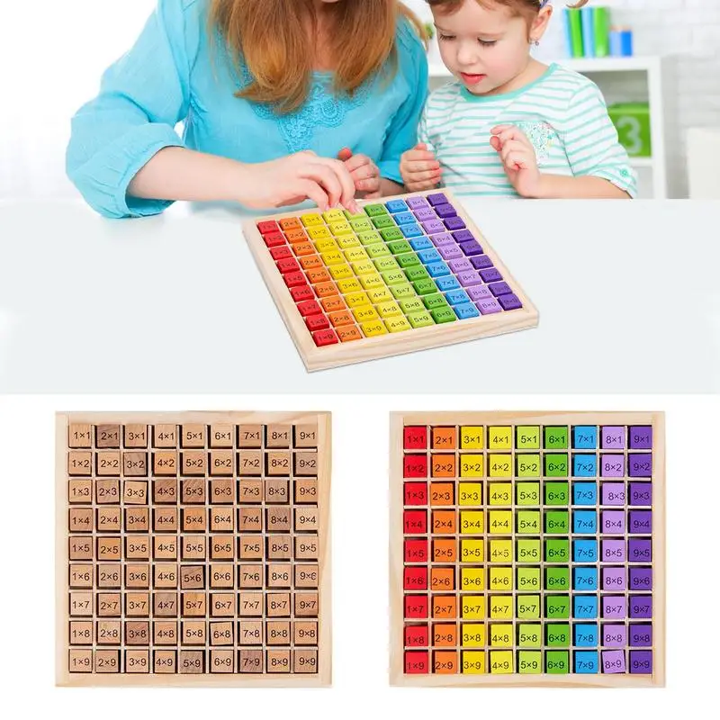 

Montessori Educational Wooden Toys Multiplication Table Board Game Montessori Educational Math Kids Toys Math Learning Board