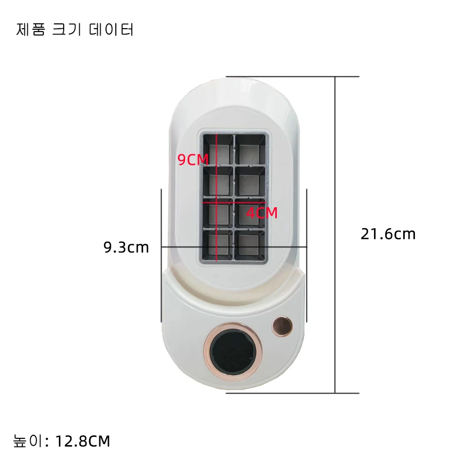 차량 및 가정용 이중 기능 휴대용 제빙기, 저소음 다목적 제빙기, 캠핑, RV, 로드 트립 및 주방에 적합